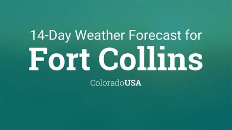 Fort Collins, Colorado, USA 14 day weather forecast