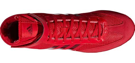 adidas Suede Combat Speed V Wrestling Shoes in Red/Red (Red) for Men - Lyst