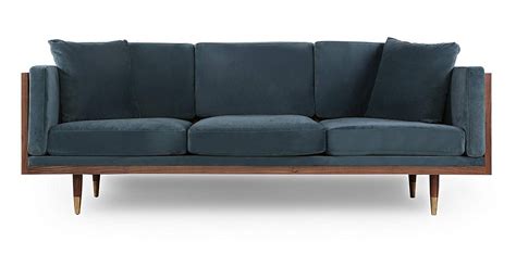Amazon.com: Kardiel Woodrow Lush Midcentury Modern Sofa, Walnut/Eames Grey Twill: Kitchen & D ...