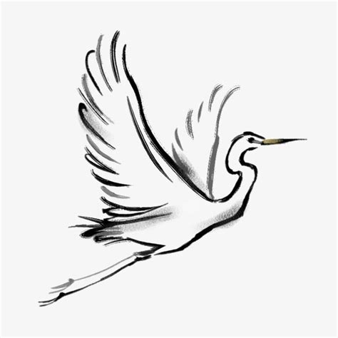 Chinese Crane Drawing at GetDrawings | Free download