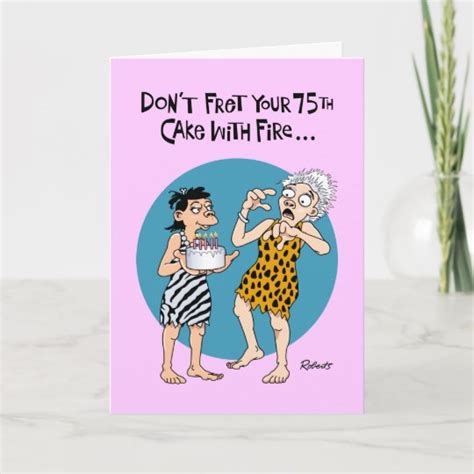 Funny 75th Birthday Card | Zazzle.com