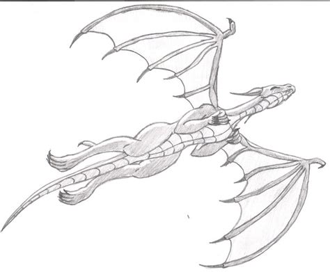 Dragon Flying Drawing at GetDrawings | Free download