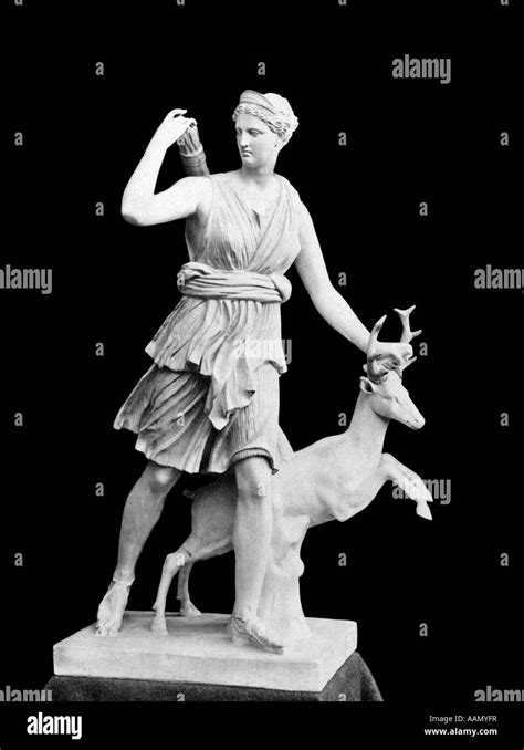 Diana hunter goddess Black and White Stock Photos & Images - Alamy