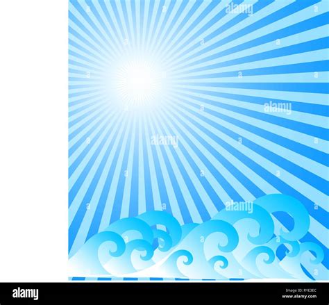 Blue sea background with waves Stock Vector Image & Art - Alamy