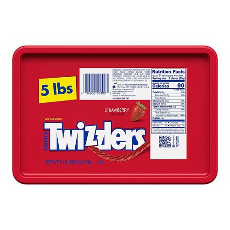 TWIZZLERS Twists Strawberry Chewy Candy - Halloween Edition - 5 lbs