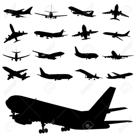 airplane illustration black and white - Google Search | Airplane vector, Airplane illustration ...