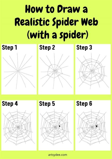 Spider Web Drawing | 3 Easy Step-by-Step Tutorials - Artsydee - Drawing ...