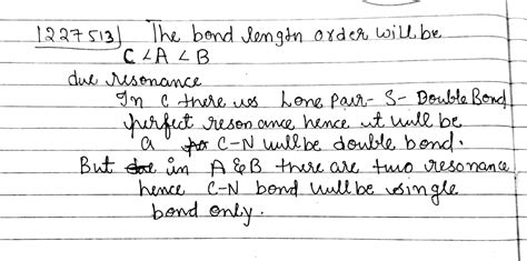 Compare the C - N bond - length in the following species.