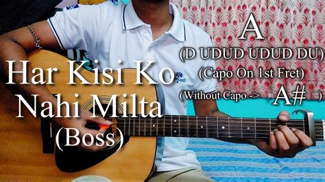 Har Kisi Ko Nahi Milta | Boss | Easy Guitar Chords Lesson+Cover, Strumming Pattern, Progressions ...