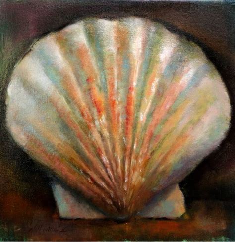 Scallop Shell Painting at PaintingValley.com | Explore collection of Scallop Shell Painting