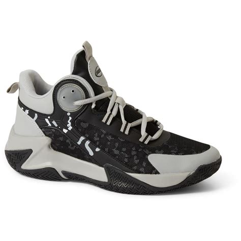 Gaze Men's High Top Basketball Shoes - Black & Grey | BIG W