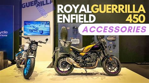 Royal Enfield Guerrilla 450: Accessories and add-ons - YouTube