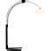 Morelli Satin Nickel and Matte Black Arc Floor Lamp - #252D3 | Lamps Plus