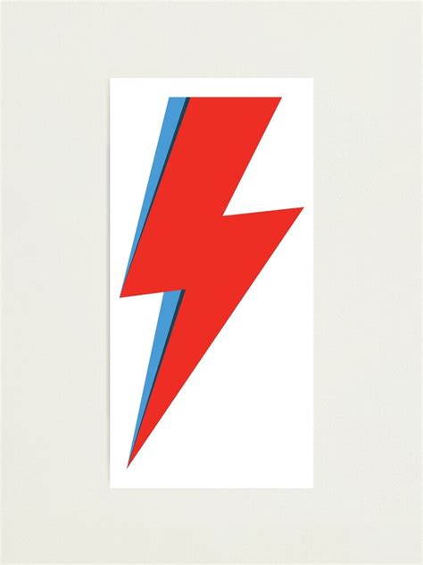 "Ziggy Stardust David Bowie Lightning Bolt" Photographic Print for Sale by shaarc | Redbubble