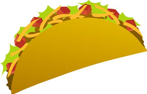 Vector Art of a Taco - Free Clip Art