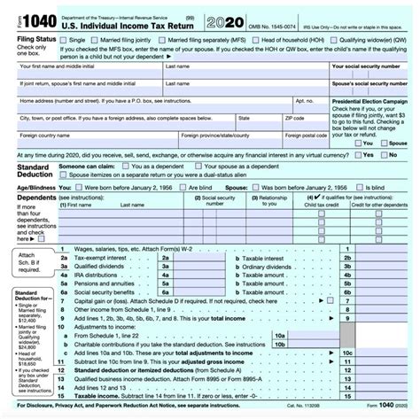 IRS Releases Form 1040 For 2020 Tax Year | Taxgirl