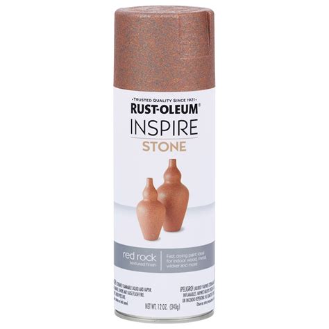 Rust-Oleum Stone Matte Red Rock Textured Spray Paint and Primer In One (NET WT. 12-oz) in the ...