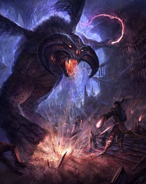 Balrog attack | Middle earth art, Tolkien, Lotr art