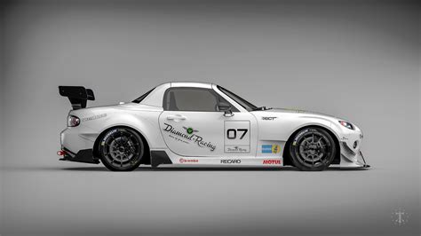 Mazda MX-5 Miata (NC) Widebody kit design. on Behance