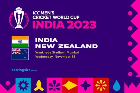 India v New Zealand Betting Tips & Odds | Cricket World Cup 2023