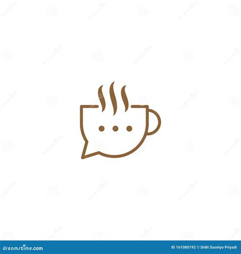 Coffee Chat Graphic Design Template Simple Illustration Stock Vector ...