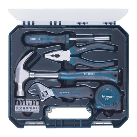 Buy Bosch 12 Pieces Hand Tool Kit (Blue, Hard case) Online at ...