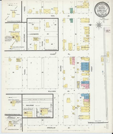 Carlisle, Arkansas 1909 - Old Map Arkansas Fire Insurance Index - OLD MAPS