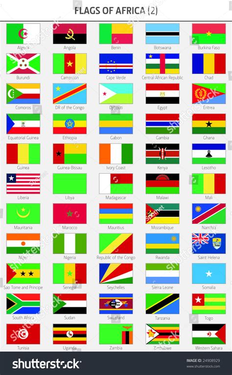 Flags All African Countries 2: เวกเตอร์สต็อก (ปลอดค่าลิขสิทธิ์ ...