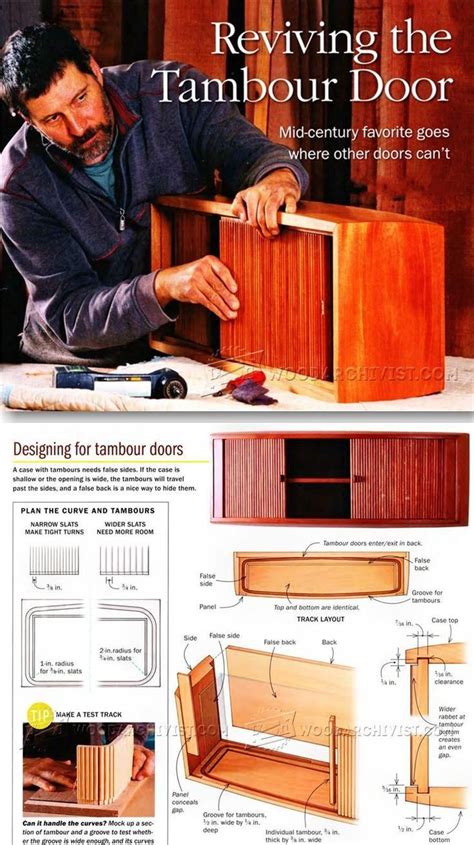 Making Tambour Doors - Woodworking Plans and Projects | WoodArchivist ...