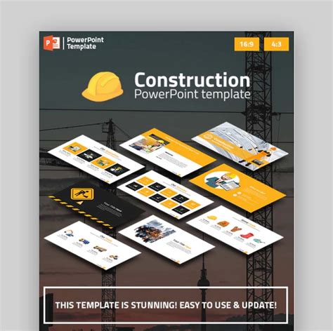 Free Construction PowerPoint PPT Templates for 2022