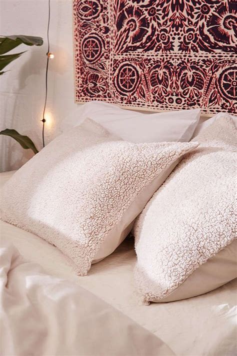 Sherpa Sham Set | Pillows, Heavenly bed, Bedding sets