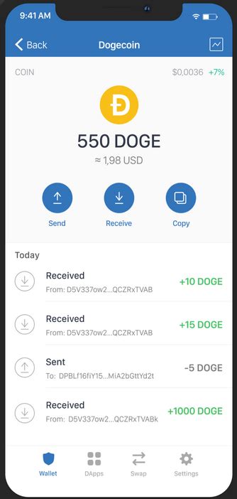 Dogecoin Wallet - Simple, easy to use and lightweight wallets for DOGE