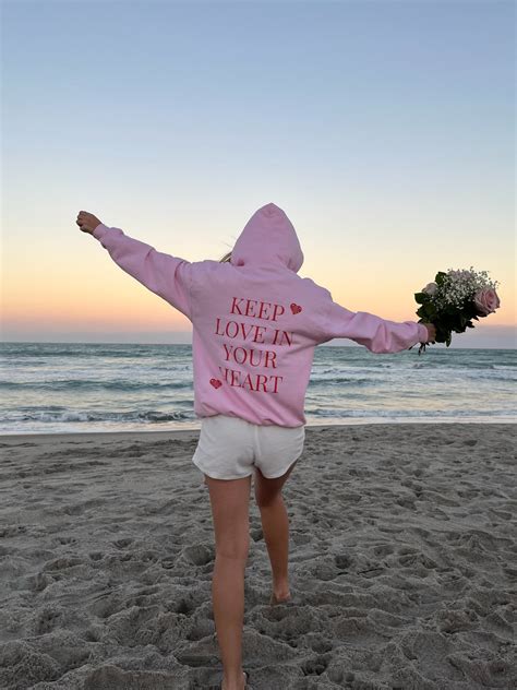 KEEP LOVE IN YOUR HEART UG PINK HOODIE — Caitlin & Co. Boutique