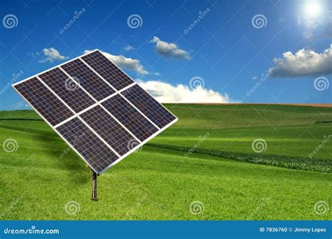 Solar Panel Sun Tracking System Stock Photo - Image: 7836760