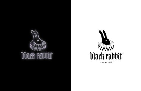 Black rabbit. Visual identity for a bar. :: Behance