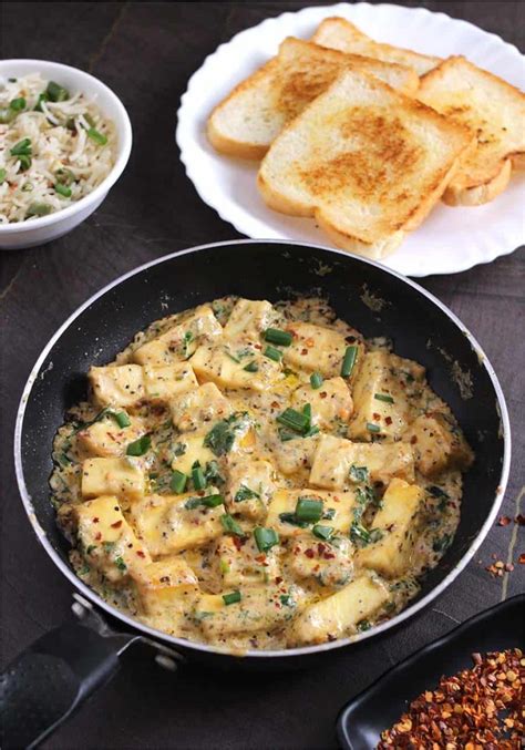 Paneer In Butter Garlic Cream Sauce - Cook with Kushi