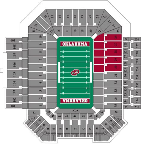 Oklahoma University Football Stadium Seating Map | Brokeasshome.com