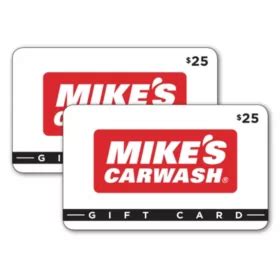 Mike's Carwash $50 Gift Cards - 2/$25 - Sam's Club