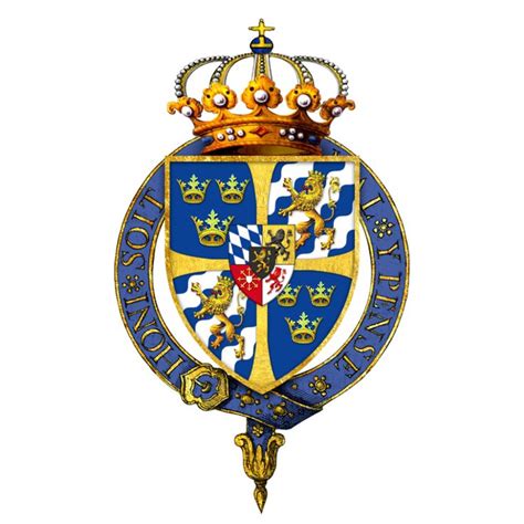 Gartered coat of arms of Charles XI, King of Sweden, KG - Charles XI of Sweden - Wikipedia ...