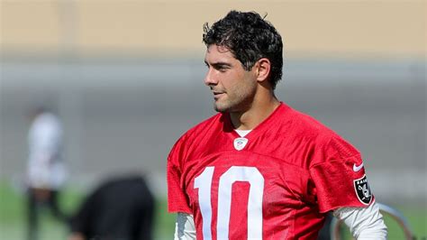 Raiders' Jimmy Garoppolo excited after first day of practice - ABC7 Los Angeles