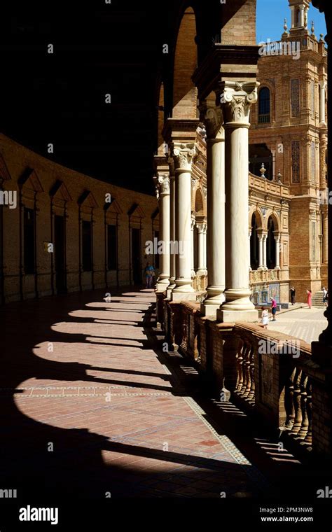 Seville Spain - Plaza De Espana Stock Photo - Alamy