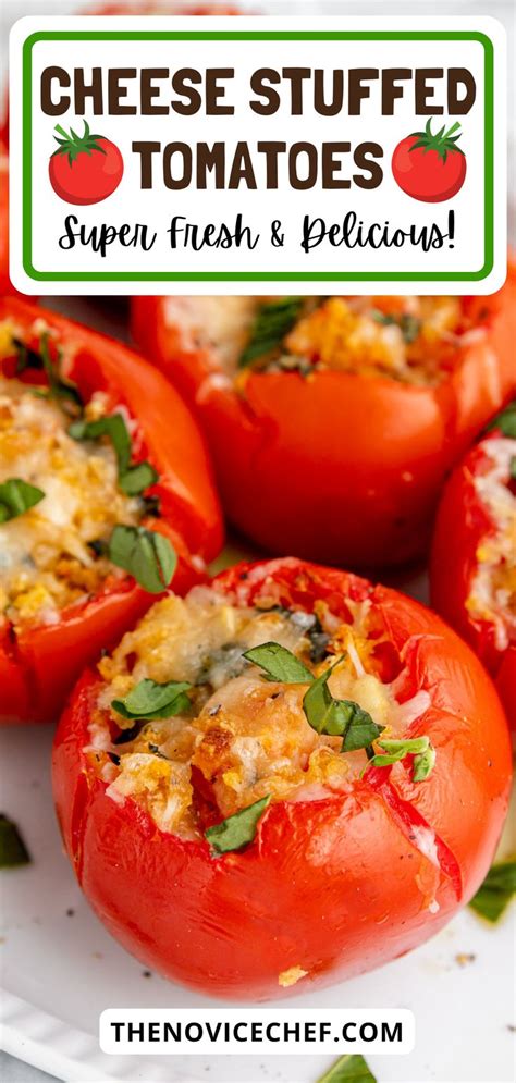 Cheese Stuffed Tomatoes Recipe | Loaded With Breadcrumbs And Cheese! | Fresh tomato recipes ...