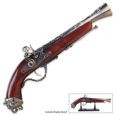 1688 Pirate Flintlock Blunderbuss Replica Gun Model with Stand ...