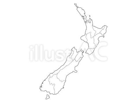 Free Vectors | Blank map of New Zealand