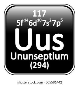 Periodic Table Element Ununtrium Icon On Stock Vector (Royalty Free) 505574302 | Shutterstock