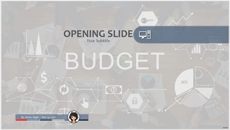 Free Budget PowerPoint Template #7677 | SageFox Free PowerPoint Templates.