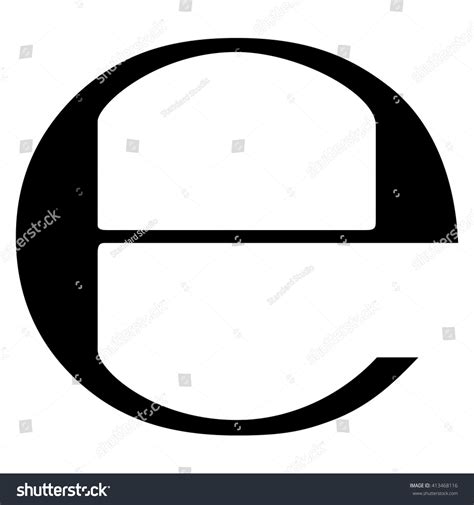 Estimated Sign E Mark E Symbol Stock Vector 413468116 - Shutterstock