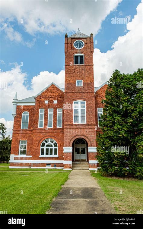 Baker County Courthouse, Courthouse Square, Newton, Georgia Stock Photo ...