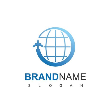 Premium Vector | World travel logo design template