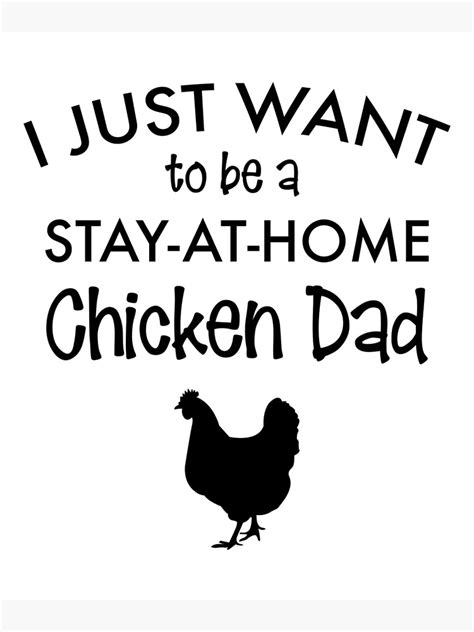 "Chicken Dad Gift Men Love Farm Raise Chicks Saying Quote " Poster for Sale by CreatedByHeidi ...